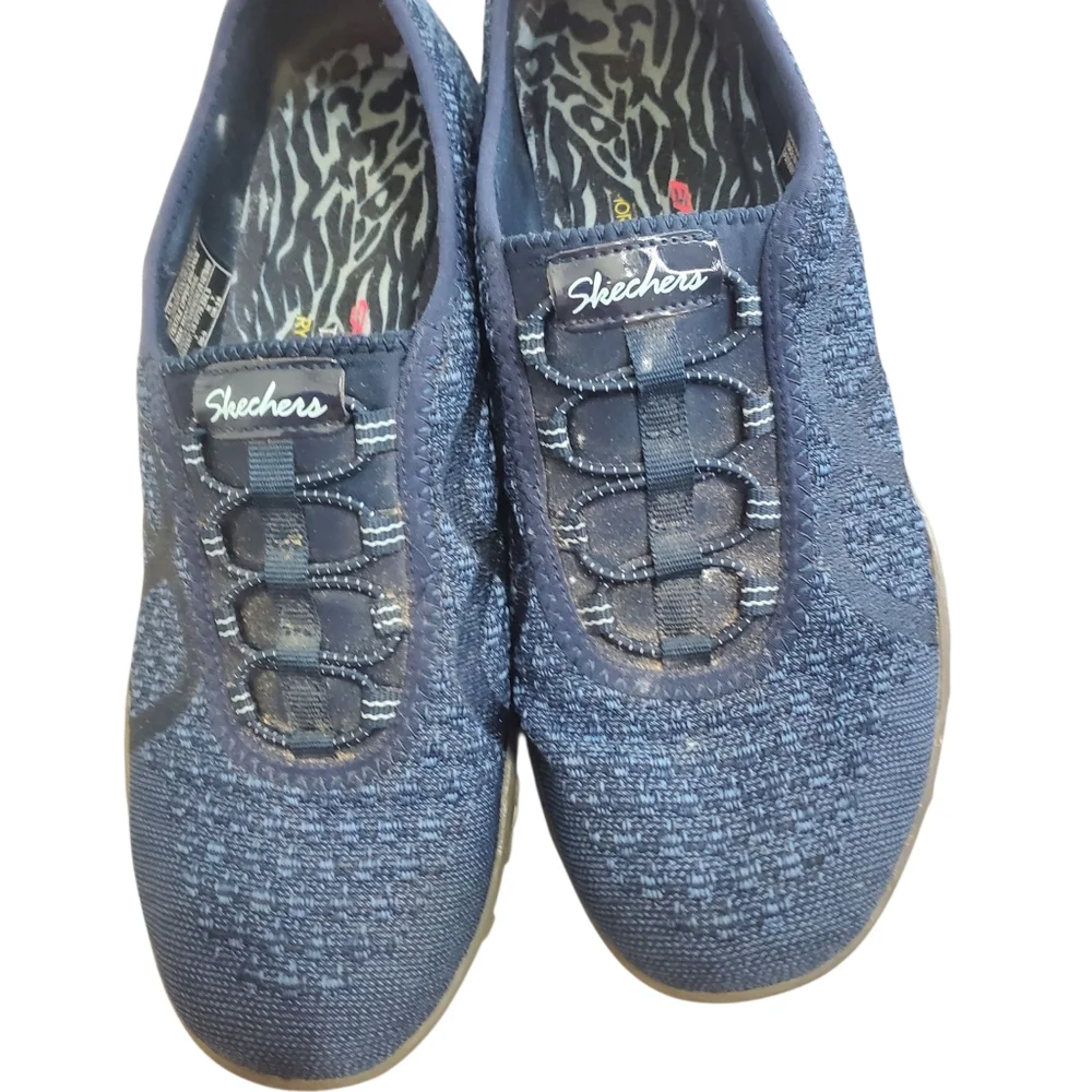Sketchers Slip-ins: Brilliance - Night Shift Navy Blue Size 9 - Picture 2 of 5